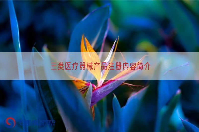 三类医疗器械产品注册内容简介(图1)