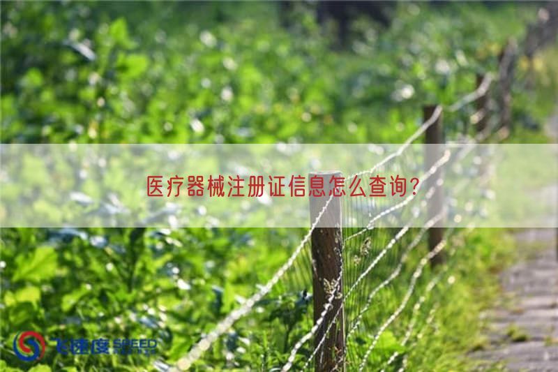 医疗器械注册证信息怎么查询？(图1)
