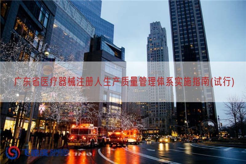 广东省医疗器械注册人生产质量管理体系实施指南(试行)
