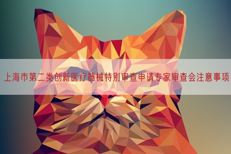 上海市第二类创新医疗器械特别审查申请专家审查会注意事项(图1) 上海市第二类创新医疗器械特别审查申请专家审查会注意事项(图1)