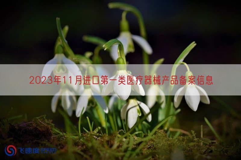 2023年11月进口第一类医疗器械产品备案信息