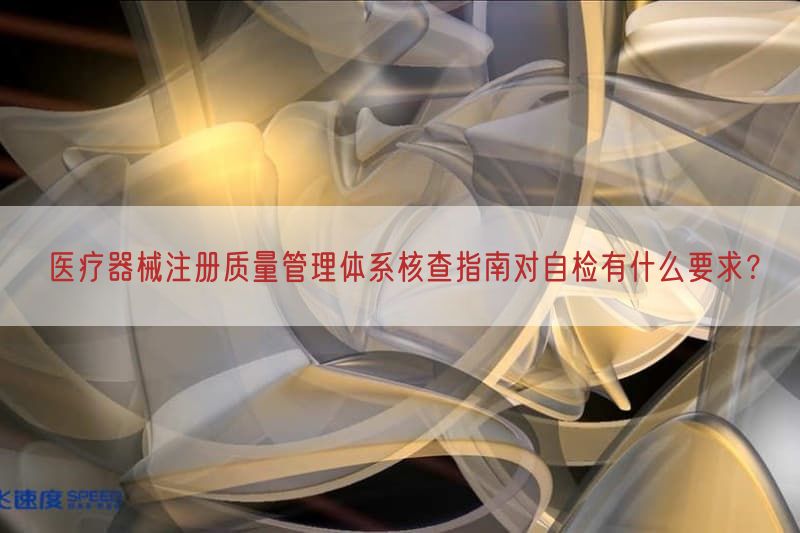医疗器械注册质量管理体系核查指南对自检有什么要求？