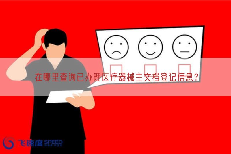 在哪里查询已办理医疗器械主文档登记信息？(图1)