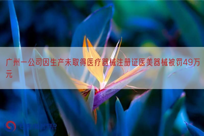 广州一公司因生产未取得医疗器械注册证医美器械被罚49万元(图1)