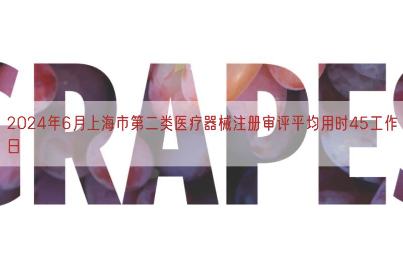 2024年6月上海市第二类医疗器械注册审评平均用时45工作日(图1) 2024年6月上海市第二类医疗器械注册审评平均用时45工作日(图1)