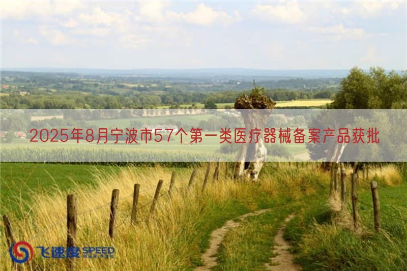 2025年8月宁波市57个第一类医疗器械备案产品获批