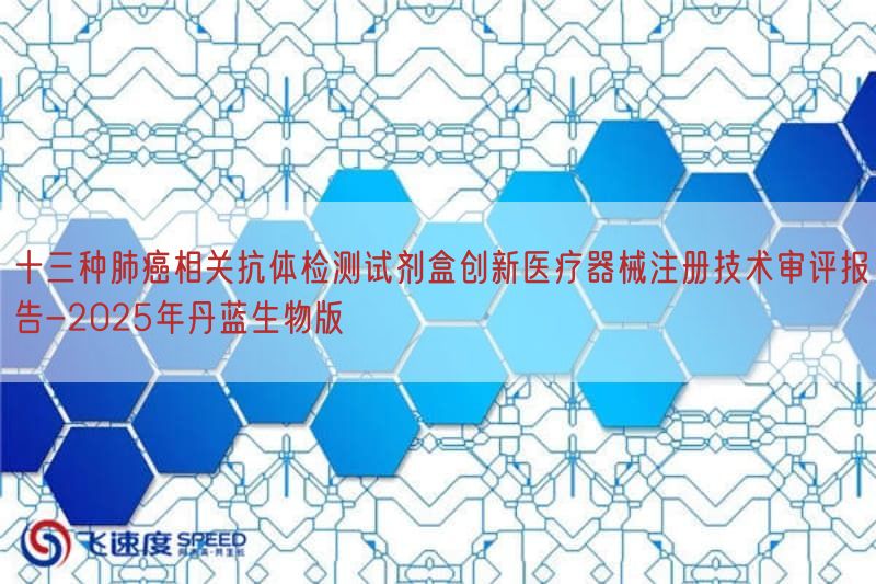 十三种肺癌相关抗体检测试剂盒创新医疗器械注册技术审评报告-2025年丹蓝生物版(图1)