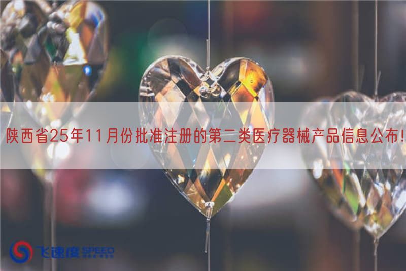陕西省25年11月份批准注册的第二类医疗器械产品信息公布！(图1)