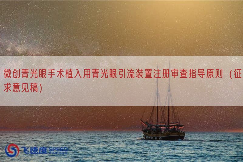 微创青光眼手术植入用青光眼引流装置注册审查指导原则(征求意见稿)(图1) 微创青光眼手术植入用青光眼引流装置注册审查指导原则(征求意见稿)(图1)