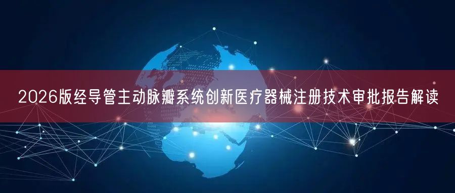 2026版经导管主动脉瓣系统创新医疗器械注册技术审批报告研究(图1)