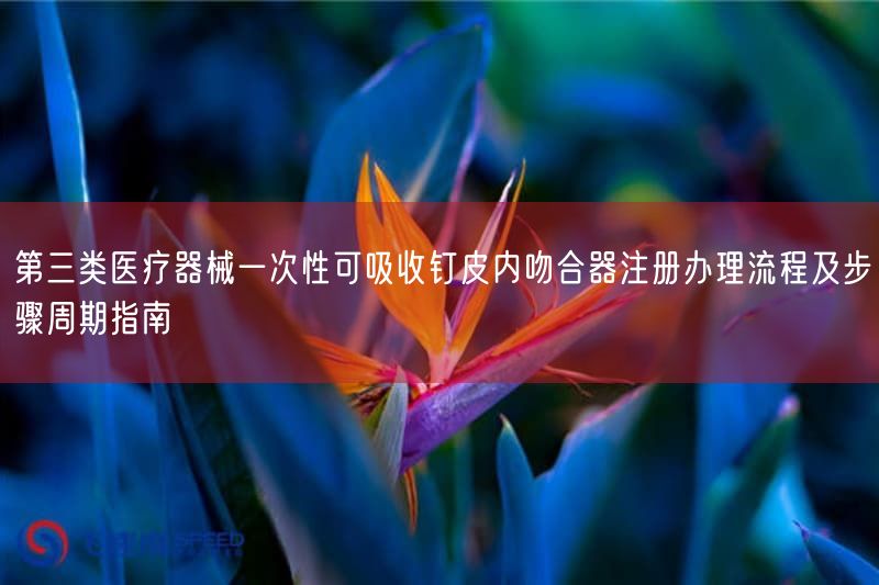 第三类医疗器械一次性可吸收钉皮内吻合器注册办理流程及步骤周期指南(图1)