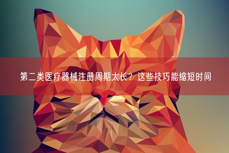 第二类医疗器械注册周期太长？这些技巧能缩短时间(图1)