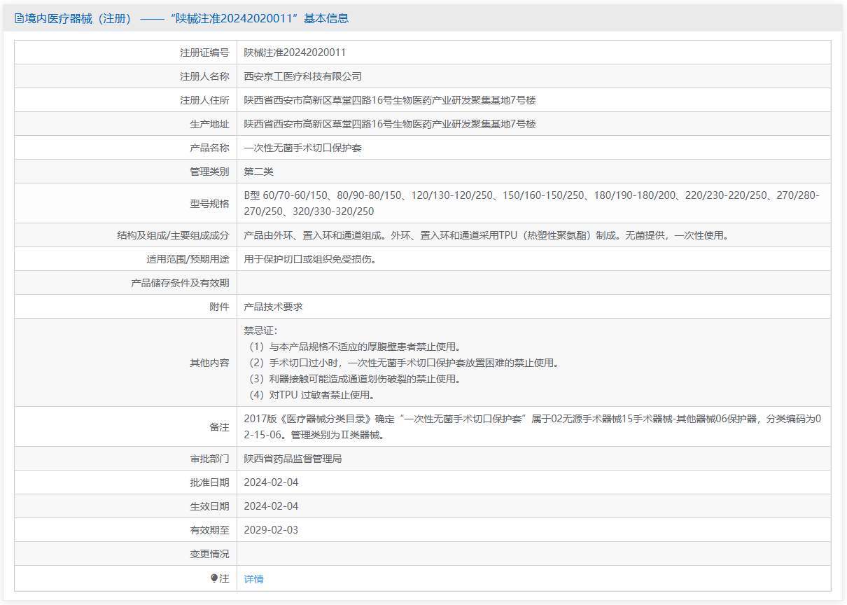 第二类医疗器械一次性无菌手术切口保护套注册备案办理流程及步骤周期指南(图1) 第二类医疗器械一次性无菌手术切口保护套注册备案办理流程及步骤周期指南(图1)