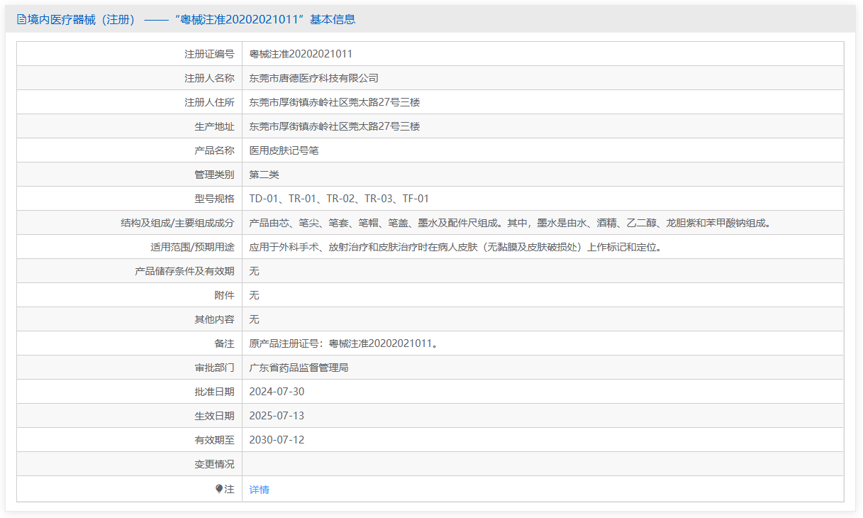 第二类医疗器械医用皮肤记号笔注册办理流程及步骤周期指南(图1) 第二类医疗器械医用皮肤记号笔注册办理流程及步骤周期指南(图1)