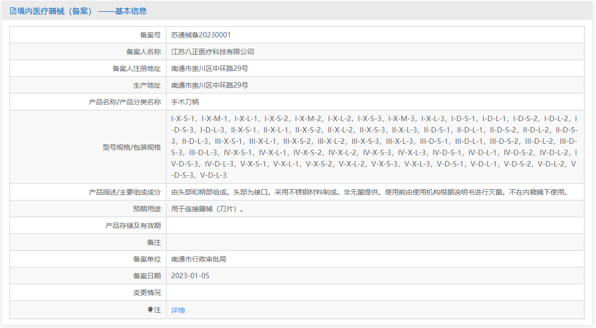 第一类医疗器械手术刀柄注册备案办理流程及步骤周期指南(图1) 第一类医疗器械手术刀柄注册备案办理流程及步骤周期指南(图1)