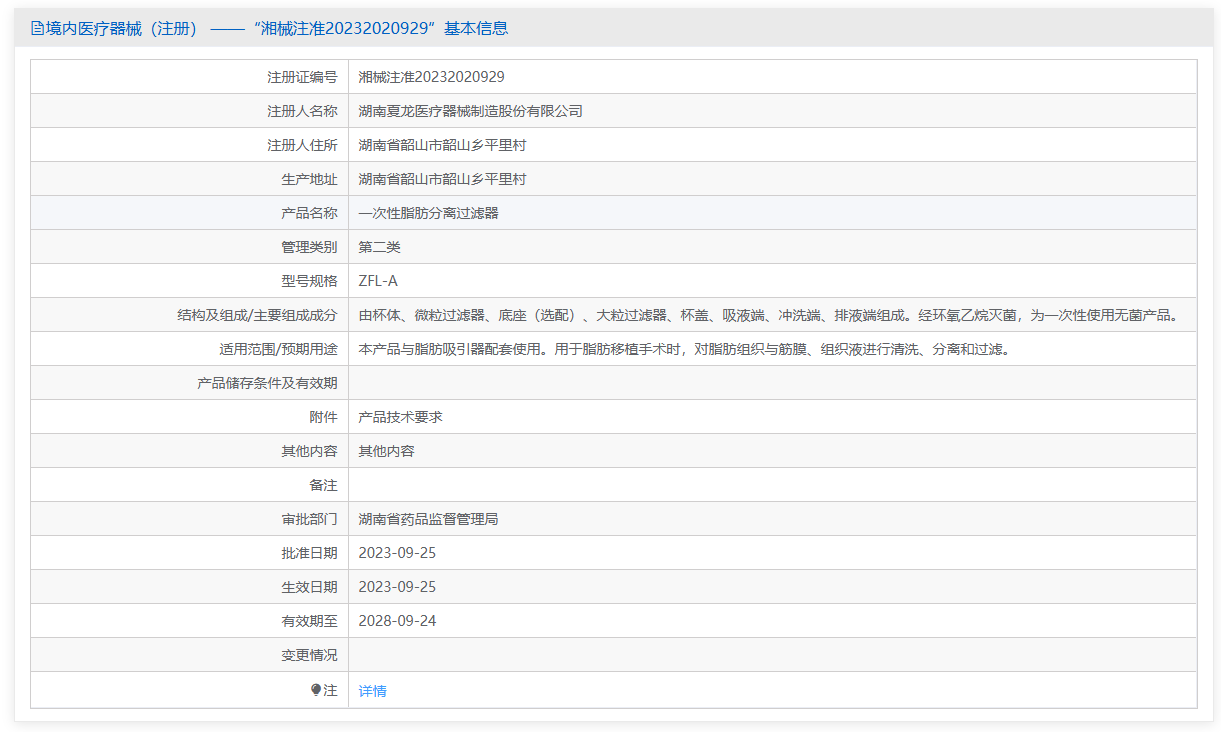 第二类医疗器械一次性脂肪分离过滤器注册办理流程及步骤周期指南(图1)