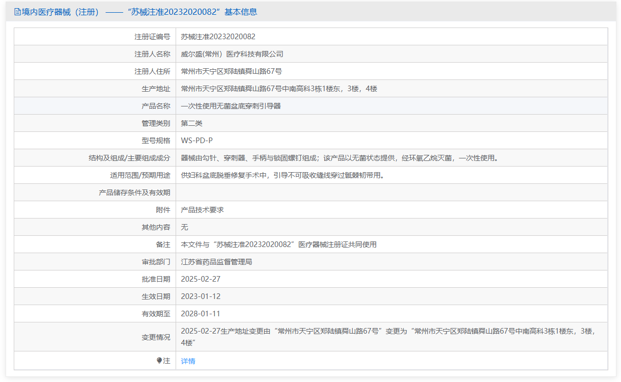 第二类医疗器械一次性使用无菌盆底穿刺引导器注册办理流程及步骤周期指南(图1)