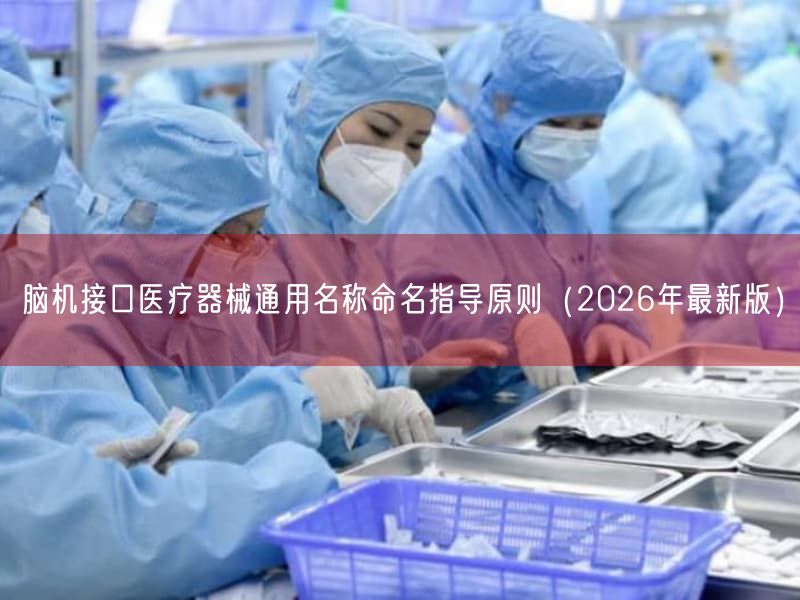脑机接口医疗器械通用名称命名指导原则（2026年最新版）(图1)