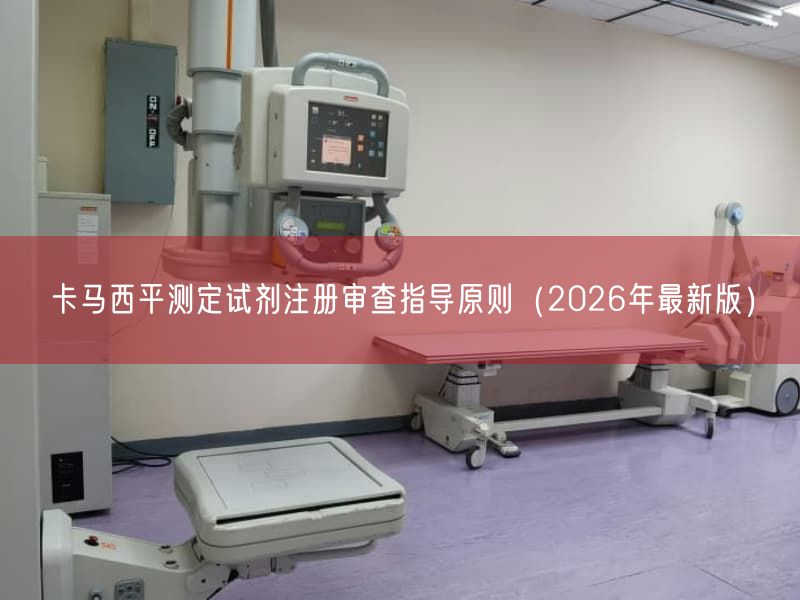 卡马西平测定试剂注册审查指导原则(2026年最新版)(图1) 卡马西平测定试剂注册审查指导原则(2026年最新版)(图1)