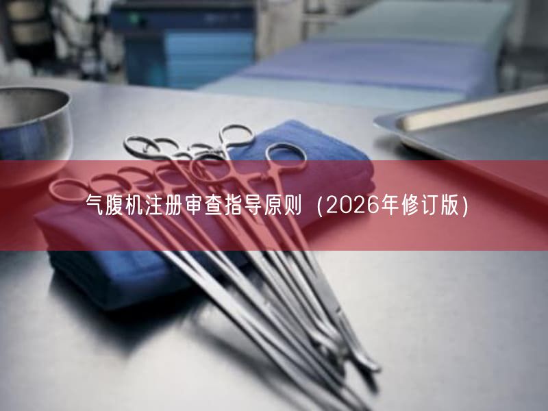 气腹机注册审查指导原则(2026年修订版)(图1) 气腹机注册审查指导原则(2026年修订版)(图1)