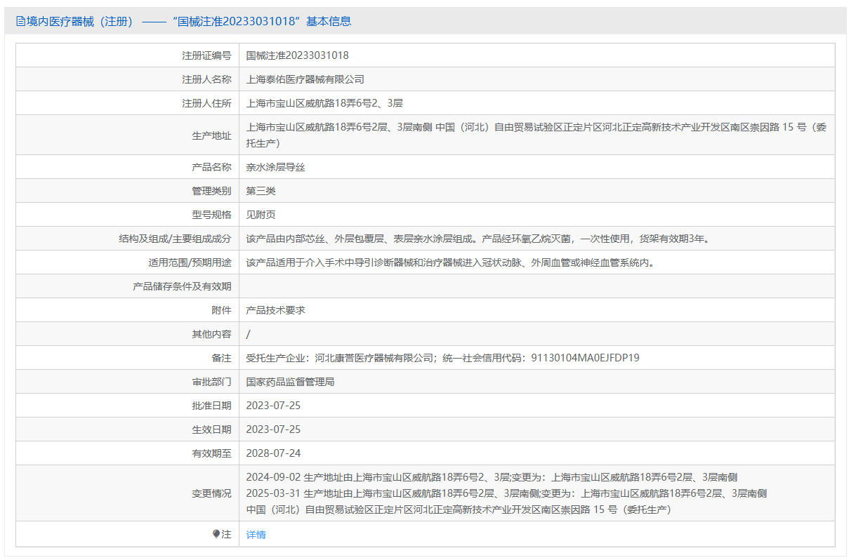 第三类医疗器械导丝注册办理流程及步骤周期指南(图1) 第三类医疗器械导丝注册办理流程及步骤周期指南(图1)