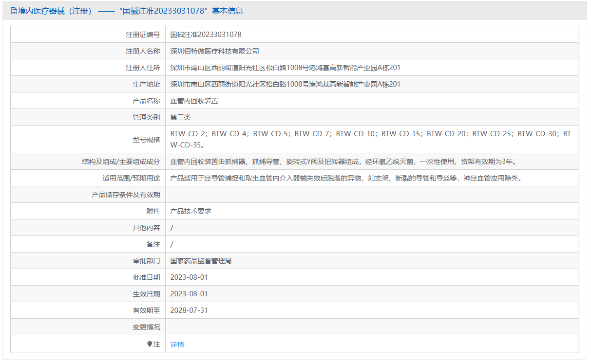 第三类医疗器械血管内回收装置注册办理流程及步骤周期指南(图1) 第三类医疗器械血管内回收装置注册办理流程及步骤周期指南(图1)