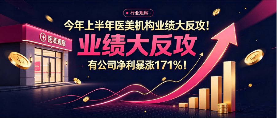今年上半年医美机构业绩大反攻！有公司净利暴涨171%！(图1)