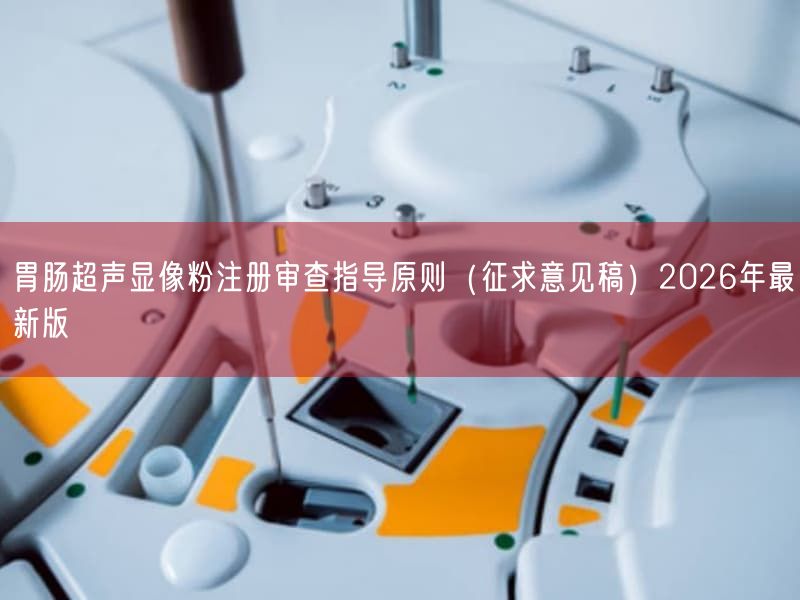 胃肠超声显像粉注册审查指导原则(征求意见稿)2026年最新版(图1) 胃肠超声显像粉注册审查指导原则(征求意见稿)2026年最新版(图1)