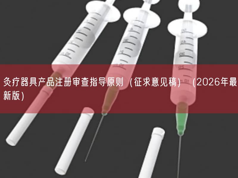 灸疗器具产品注册审查指导原则(征求意见稿)(2026年最新版)(图1) 灸疗器具产品注册审查指导原则(征求意见稿)(2026年最新版)(图1)